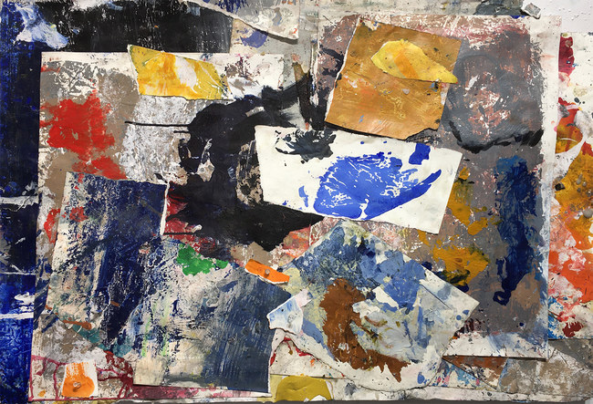 Repair series, #4 Marianne Gagnier Repair series paper and acrylic