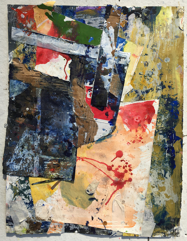 Repair series, #6 Marianne Gagnier Repair series paper and acylic