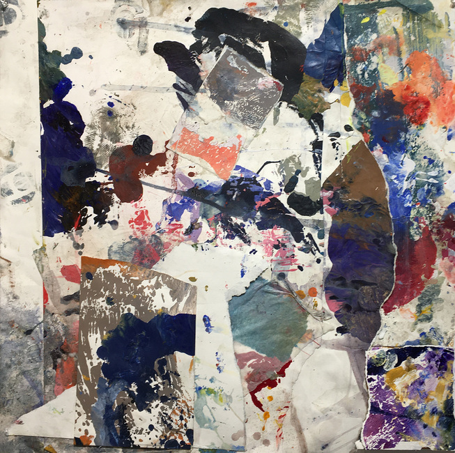 Repair series, #5 Marianne Gagnier Repair series paper and acrylic