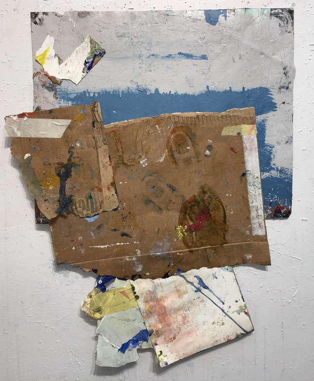 Repair series, Day at the Beach Marianne Gagnier Repair series paper and acrylic
