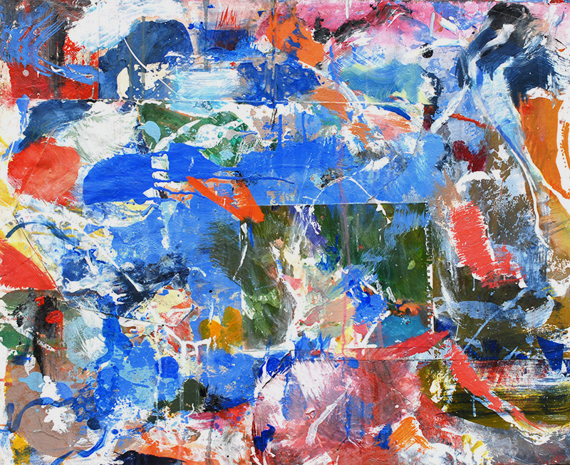 Air series, small garden Marianne Gagnier Air series acrylic and paper on canvas
