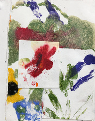 Field Flowers 8 Marianne Gagnier Field Flowers series acrylic and paper
