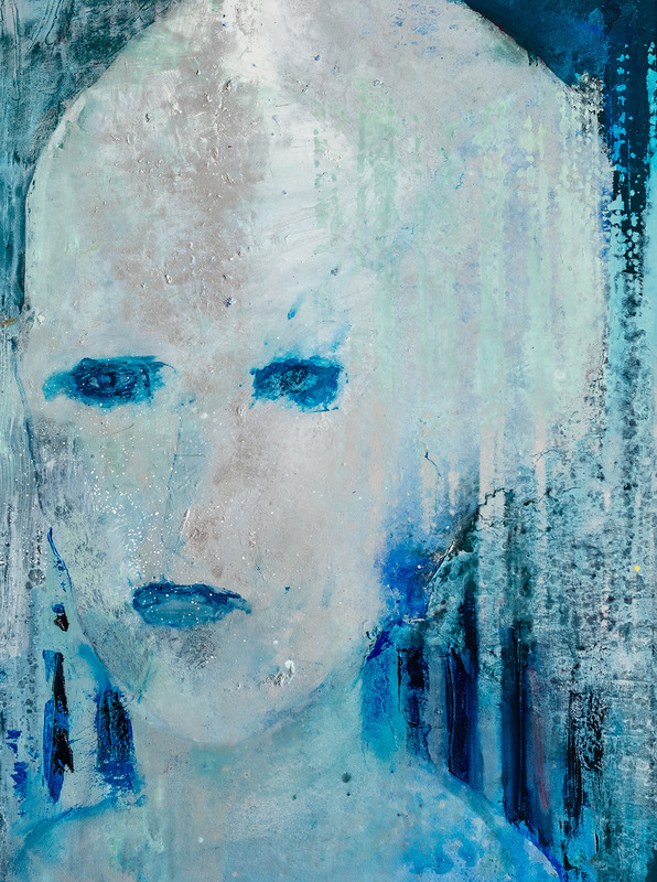 A Face Existing Only in Moonlight Marilyn Levin 2017 - 2018 Oil on Canvas