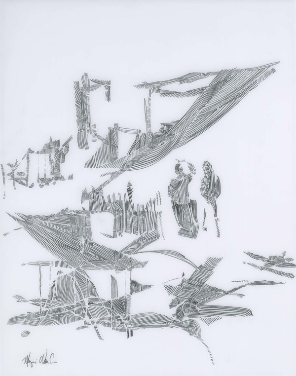 Untitled 1214 Recent Drawings on Film graphite on translucent film