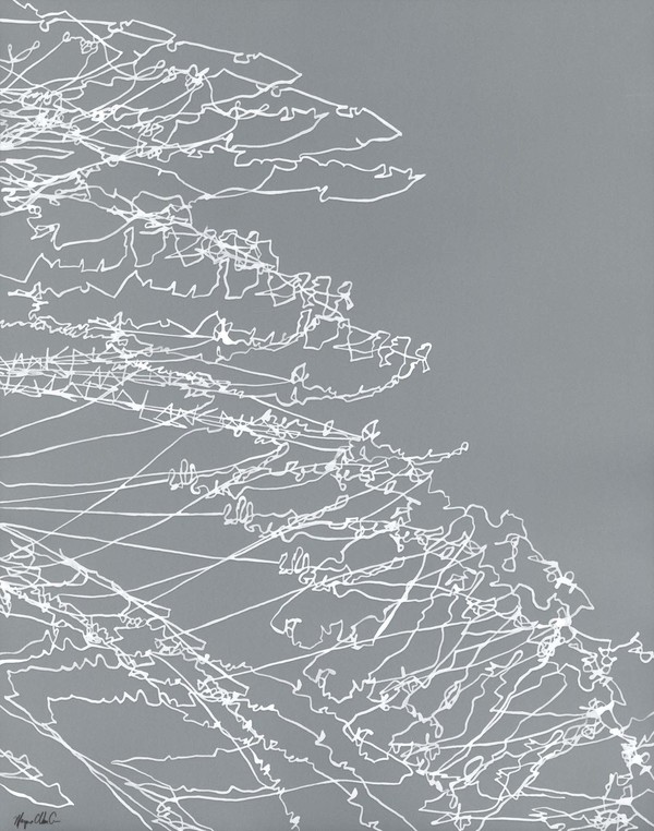 Untitled 1715 Recent Drawings on Film white ink on translucent film