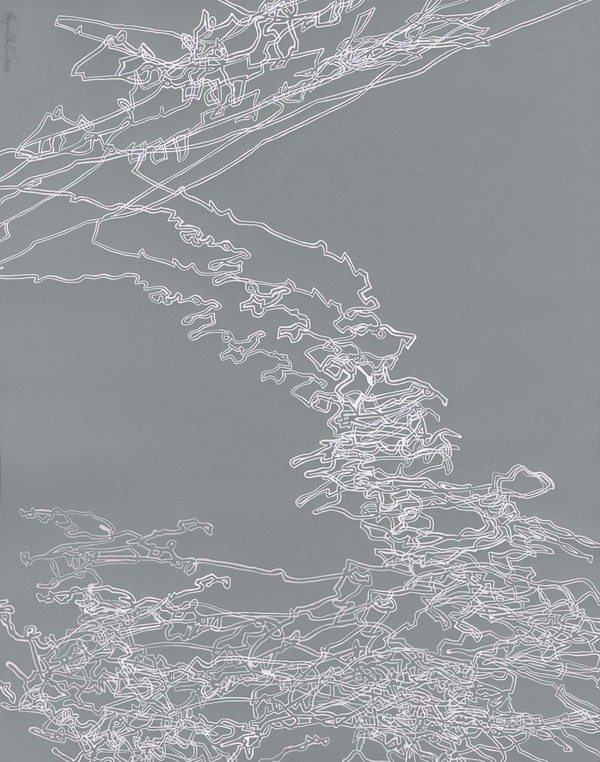 Untitled 0316 Recent Drawings on Film white ink on translucent film