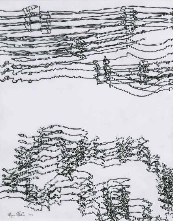 Untitled 0216 Recent Drawings on Film black ink on translucent film