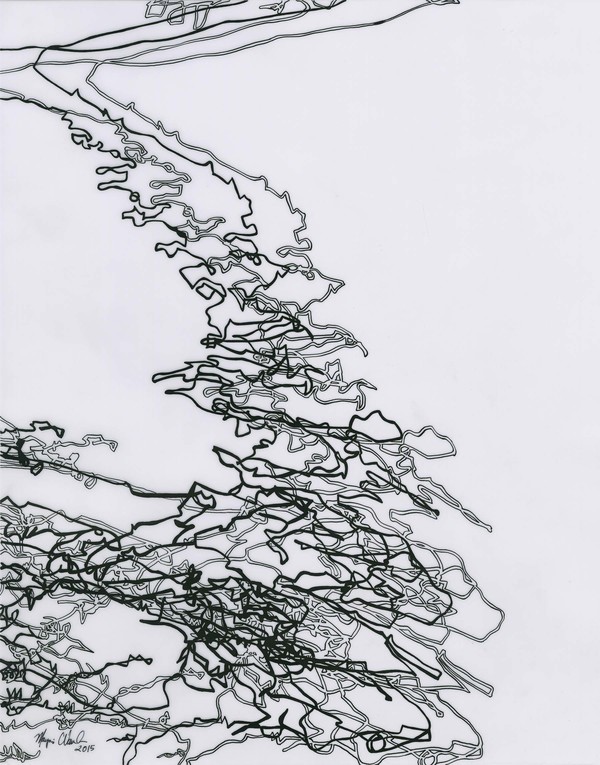 Untitled 2015 Recent Drawings on Film black ink on translucent film