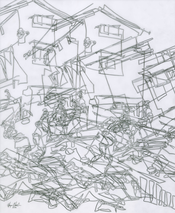 Untitled 1016 Recent Drawings on Film graphite on translucent film
