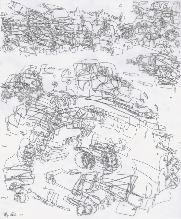 Untitled 0117 Recent Drawings on Film graphite on translucent film