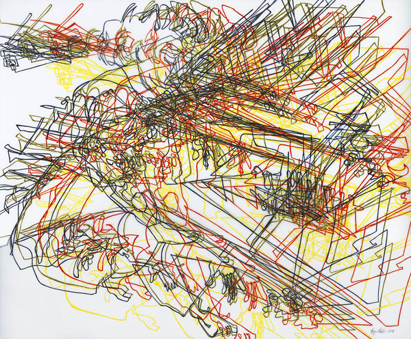 Untitled 0518 Recent Mixed Media Paintings on Film Ink on translucent film