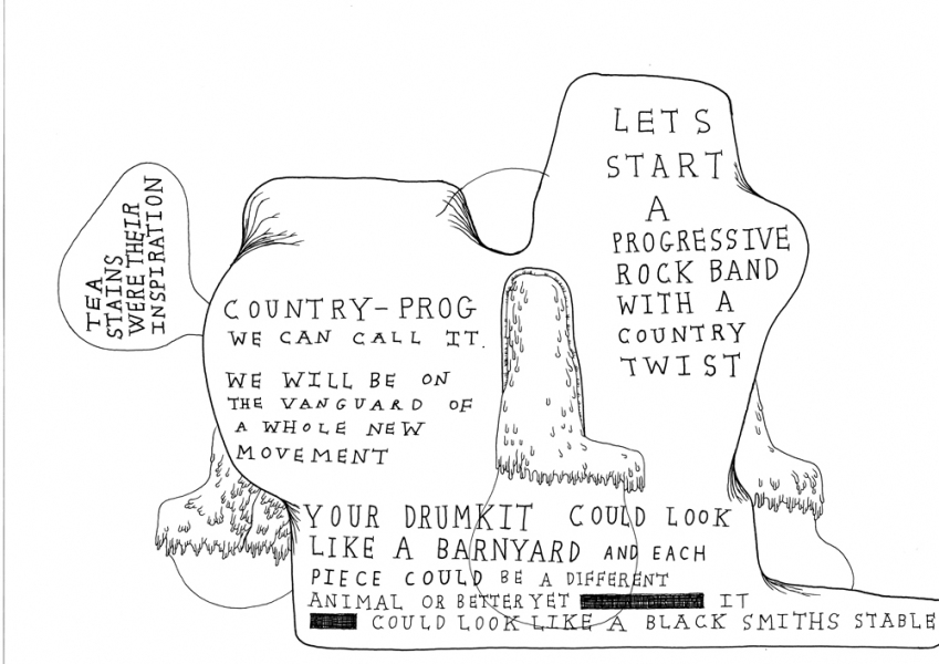 mark booth PANDA BEAR INSEMINATION TEAM PICNIC Ink on paper mark booth PANDA BEAR INSEMINATION TEAM PICNIC Ink on paper