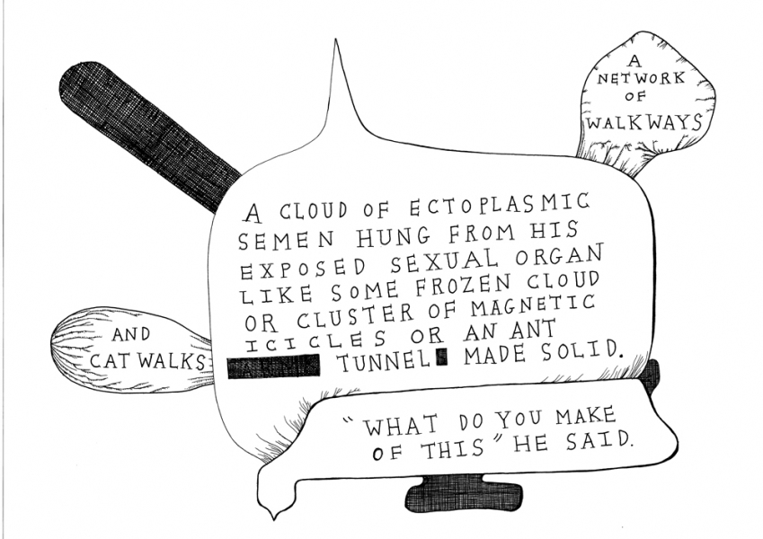mark booth PANDA BEAR INSEMINATION TEAM PICNIC Ink on paper mark booth PANDA BEAR INSEMINATION TEAM PICNIC Ink on paper
