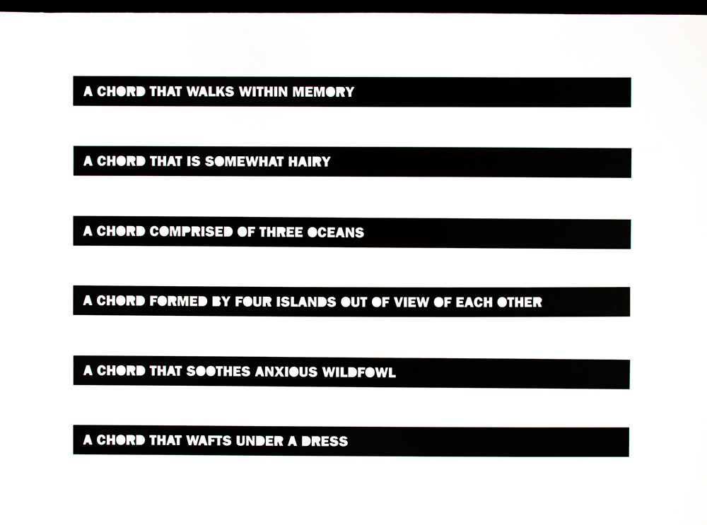 mark booth AN INDEX OF EUPHONIOUS AGGREGATES One-channel sound with vinyl wall text mark booth AN INDEX OF EUPHONIOUS AGGREGATES One-channel sound with vinyl wall text