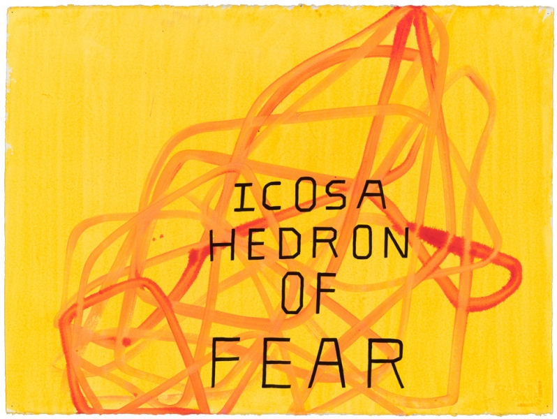 FEAR mark booth INNER SUN Acrylic, ink, and pencil on paper