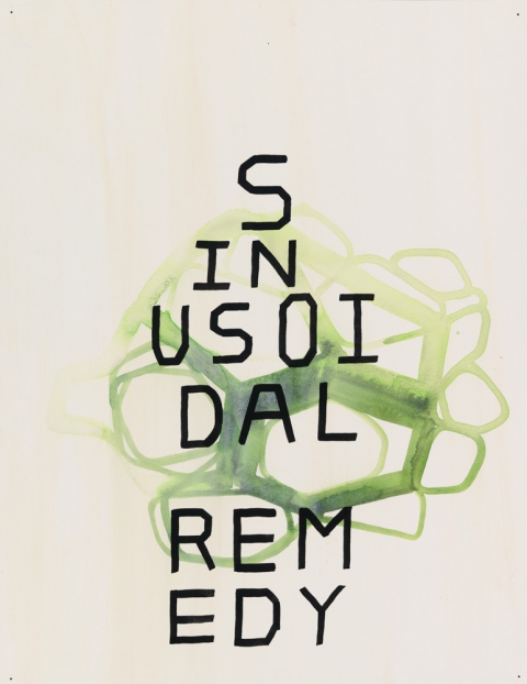 REMEDY mark booth INNER SUN Acrylic, ink, and pencil on paper