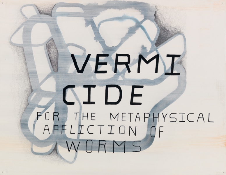 VERMICIDE mark booth INNER SUN Acrylic, ink, and pencil on paper