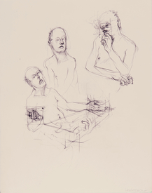 Marsha Gold Gayer Sketches charcoal on paper