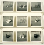 Mary Ann Becker Photographic Objects silver gelatin prints, paper, and shelving