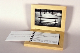 Mary Ann Becker Photographic Objects silver gelatin print, frame and text