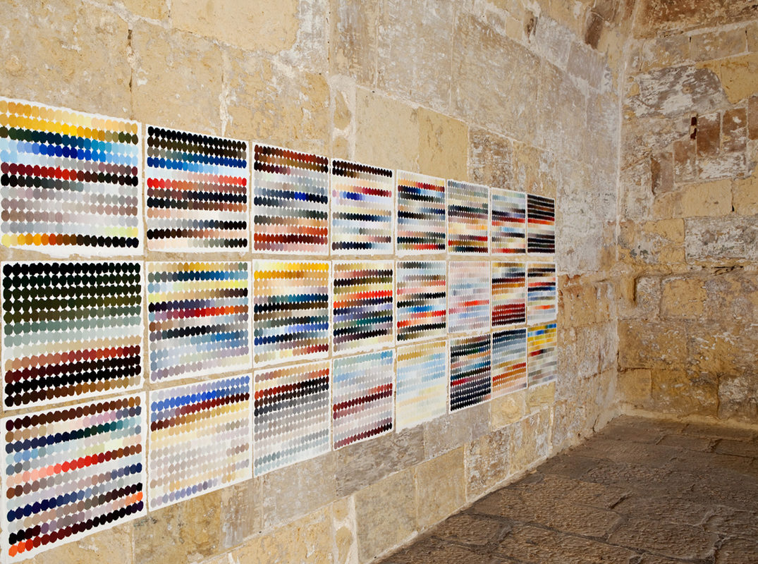 installation, St. James Cavalier Centre, Malta D R A W I N G gouache on handmade paper