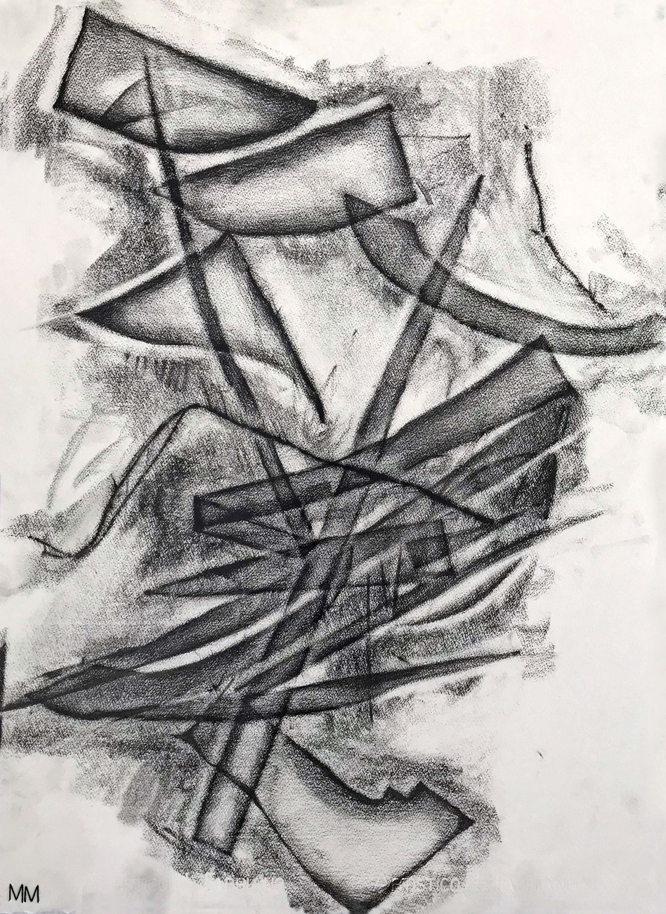 Green Floor Five | Andratx | 2019 D R A W I N G 30 x 22 inches | 76.20 x 55.88 cm