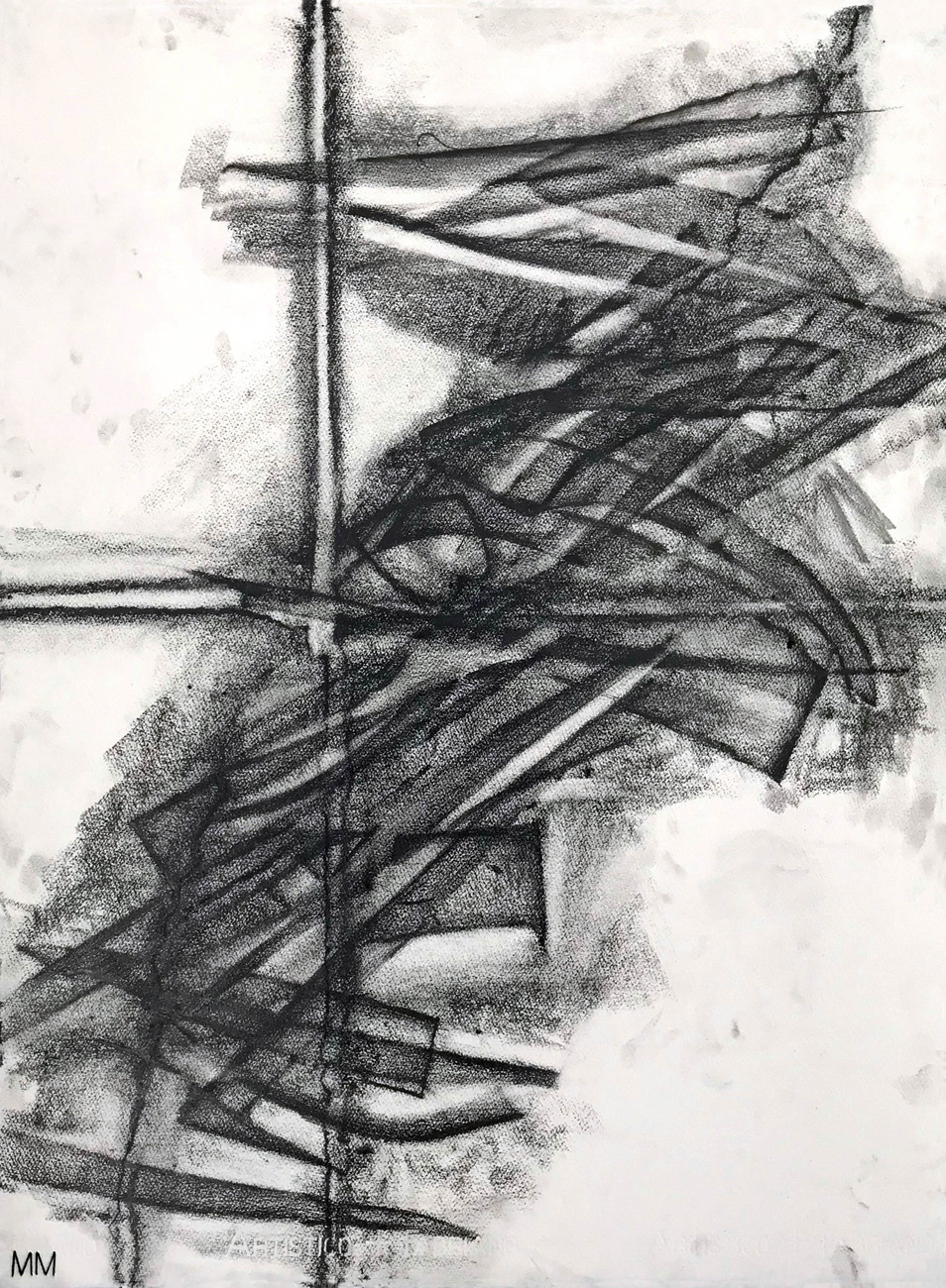 Green Floor Seven | Andratx | 2019 D R A W I N G 30 x 22 inches | 76.20 x 55.88 cm