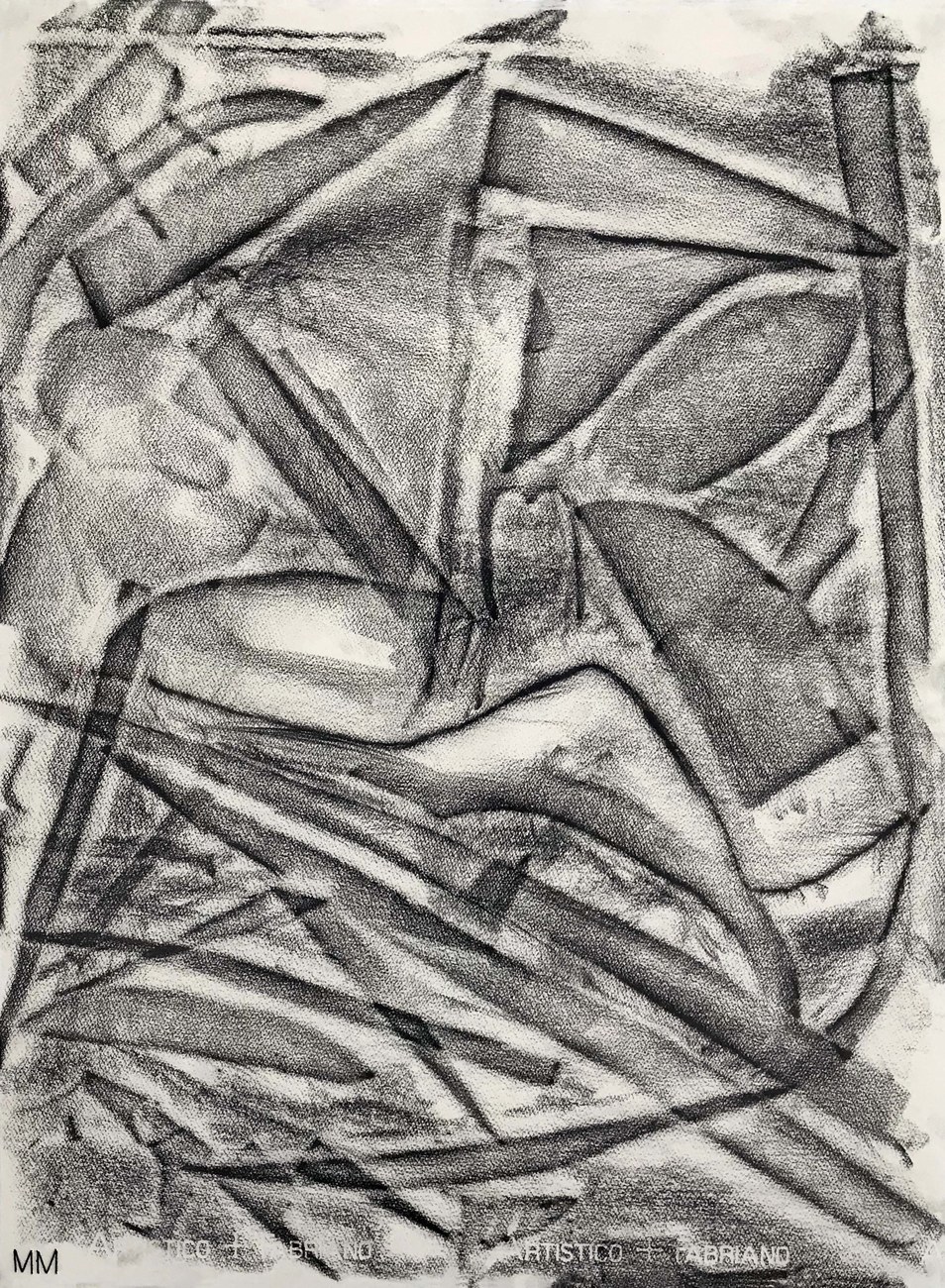 Green Floor One | Andratx | 2019 D R A W I N G 30 x 22 inches | 76.20 x 55.88 cm