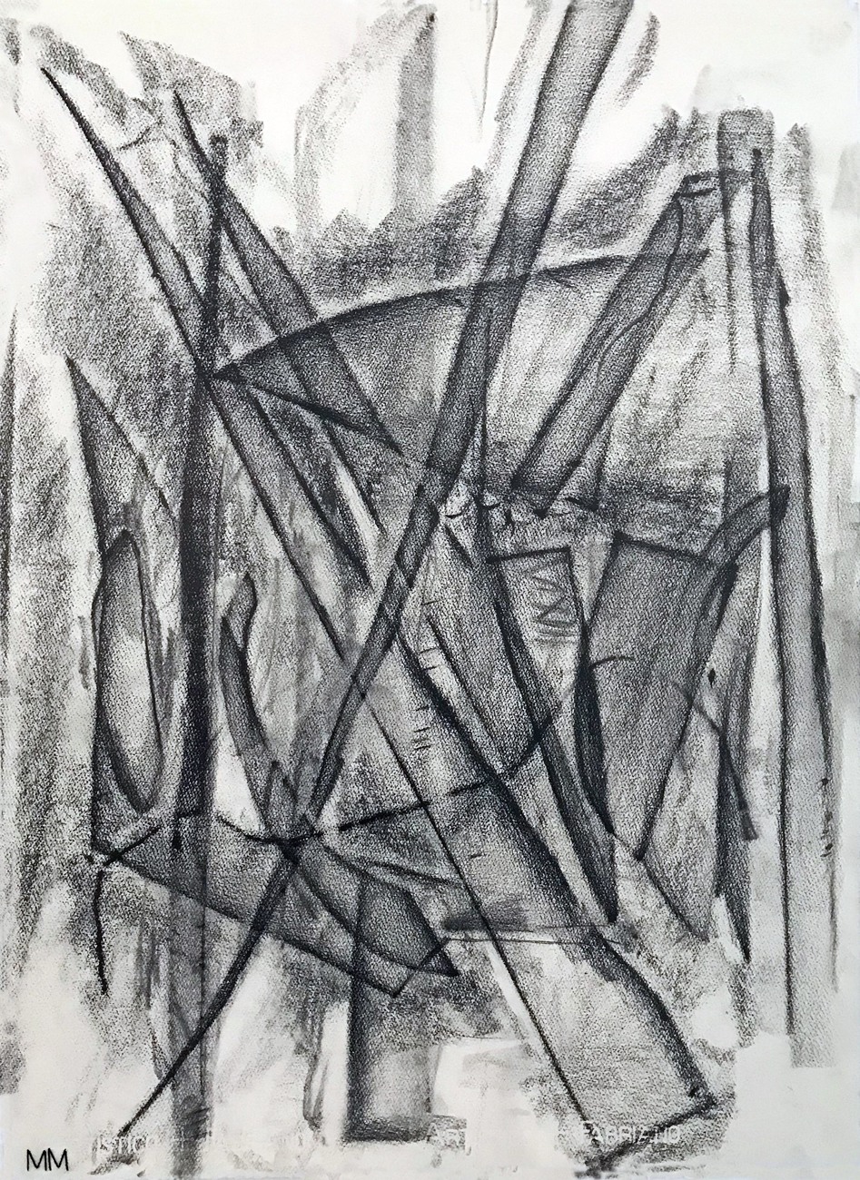 Green Floor Three | Andratx | 2019 D R A W I N G 30 x 22 inches | 76.20 x 55.88 cm