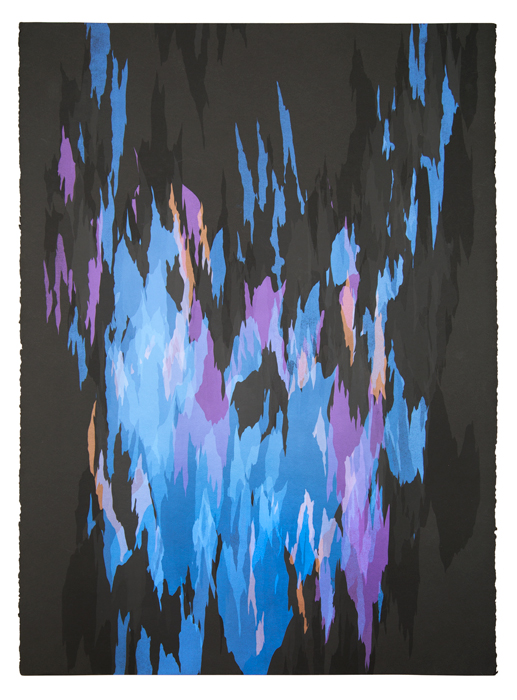 Masako Miyazaki Cumulous—Flame series (silkscreen monoprints) Silkscreen, iridescent inks