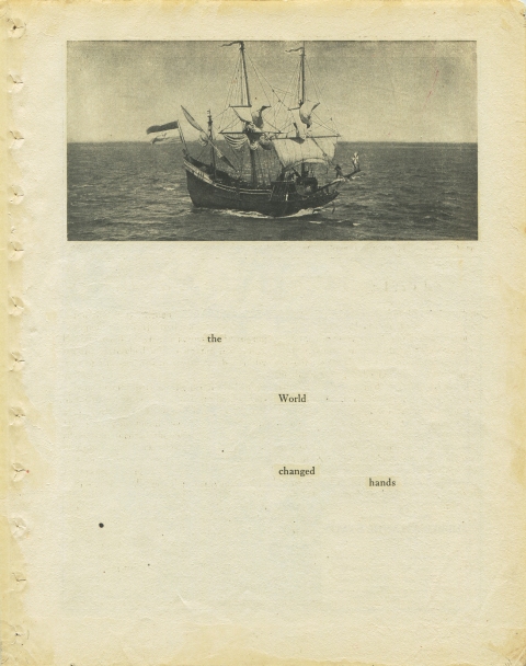 (the World changed hands) Matthew Cusick Defacements Defaced book page