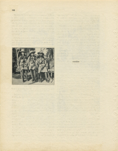 p106 (cocaine) Matthew Cusick Defacements Defaced book page