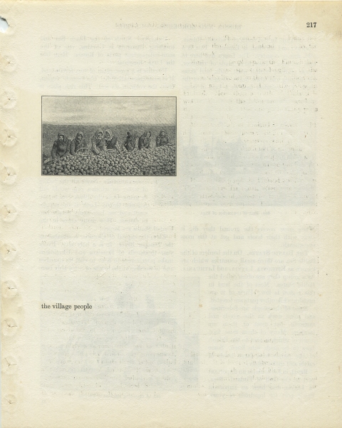 p217 (the village people) Matthew Cusick Defacements Defaced book page
