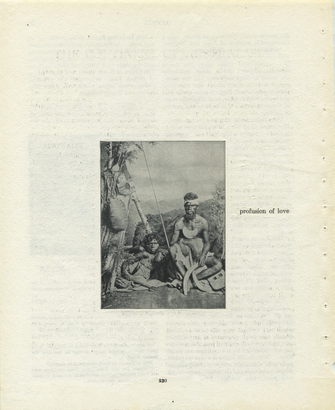 p230 (profusion of love) Matthew Cusick Defacements Defaced book page