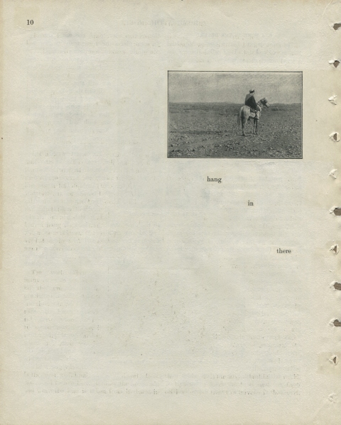 p10 (hang in there) Matthew Cusick Defacements Defaced book page