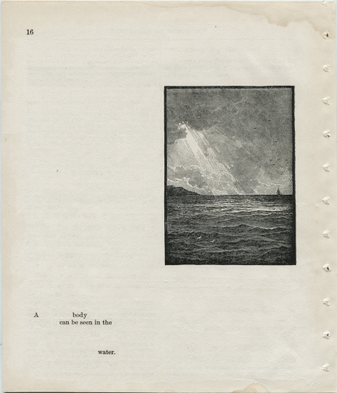 p16 (a body can be seen) Matthew Cusick Defacements Defaced book page