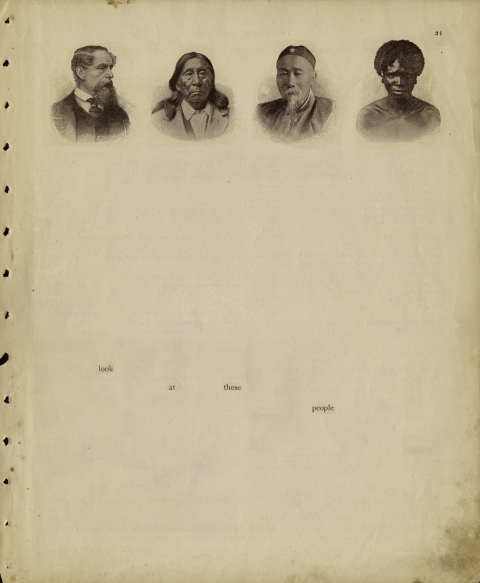 p21 (look at these people) Matthew Cusick Defacements Defaced book page