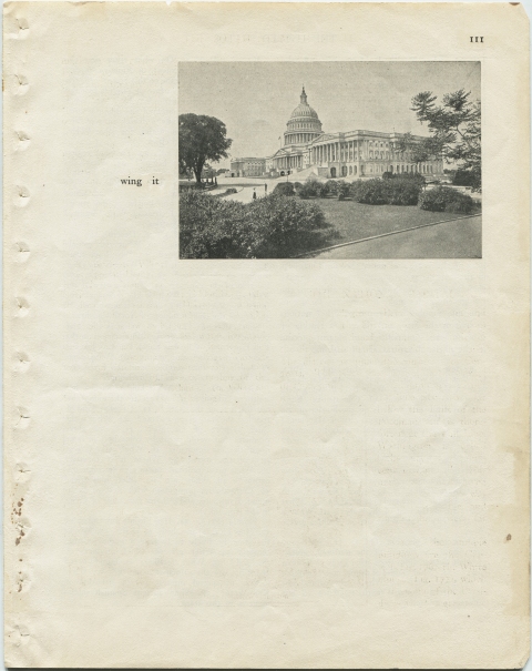 p111 (wing it) Matthew Cusick Defacements Defaced book page