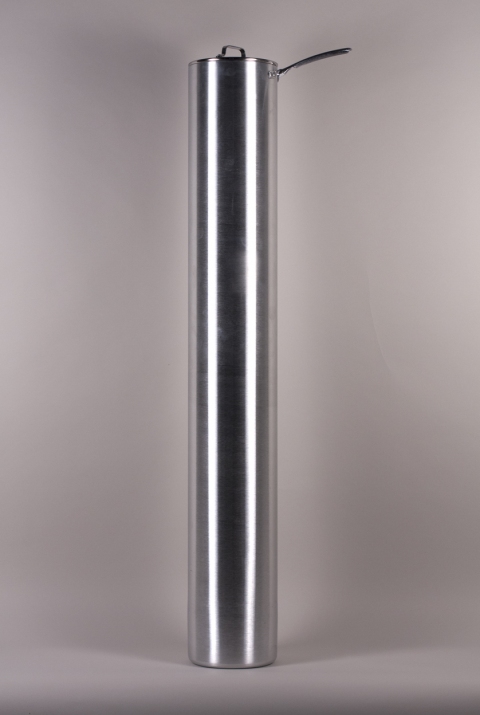 Saucepan Matt Irie Sculpture Aluminum, Steel, & Glass