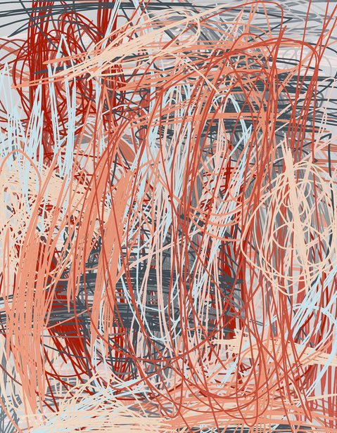 Sand Panther Matt Irie New Work Collaged Acrylic Latex on Panel