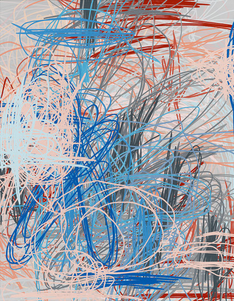 Winds of Chang Matt Irie New Work Collaged Acrylic Latex on Panel