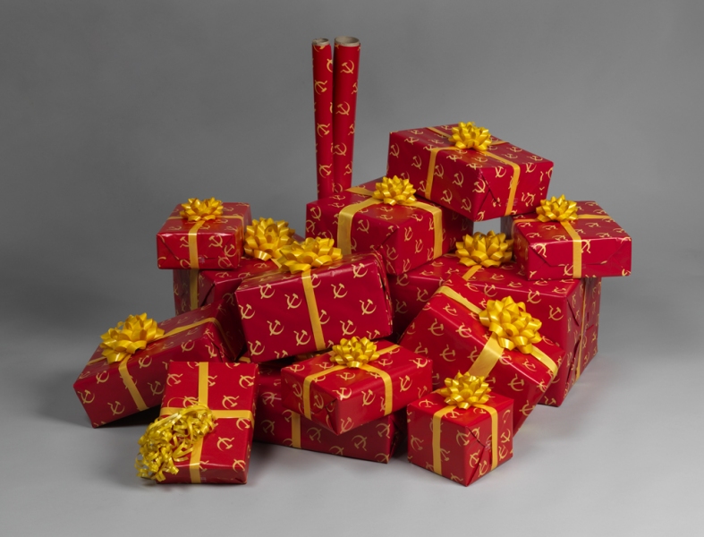 Gifts Matt Irie Sculpture Screen Print on Paper, Ribbon & Cardboard