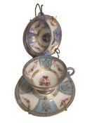 MAXWELL'S 9.13.34 Porcelain & China 4 pc. 2 cups / 2 saucers