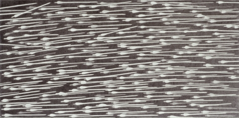 Swarm of Arrows, Study #1 arrows India ink on gessoed board