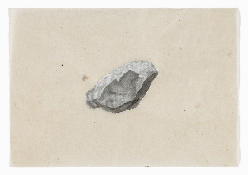 Estabrook Rock, single study estabrook rocks 7 1/2" x 10 3/4"