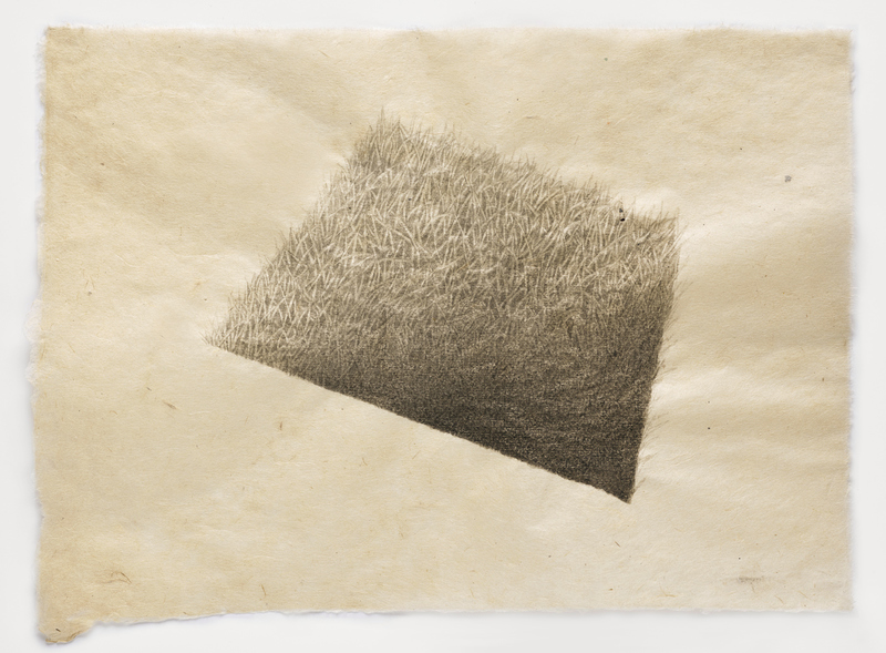 Hill/Hole (tilted trapezoid hole) hill and hole India ink on Nepal paper