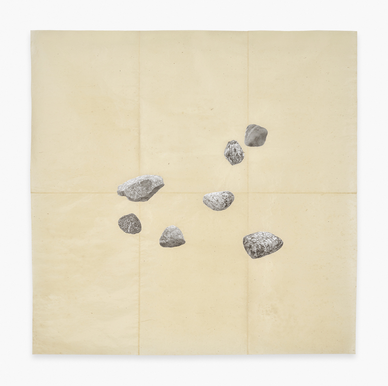 Estabrook Rocks (field) estabrook rocks India ink, acrylic gesso, absorbent ground on Nepal paper