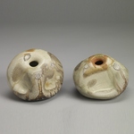  Vases and Bottles Porcelaineous stoneware, shino glaze, sea shells, natural ash glaze