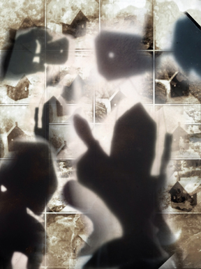 Pulling Strings Househead Chronicles Archival Pigment Print on silk