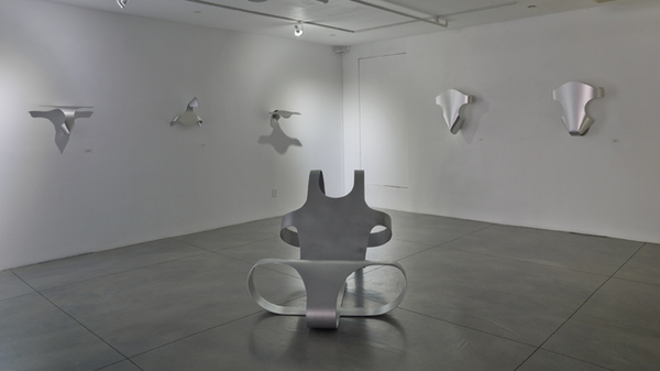 Bosi Contemporary Installation View, New York Cod Variations Anodized Aluminum, Powder Coated Stainless Steel
